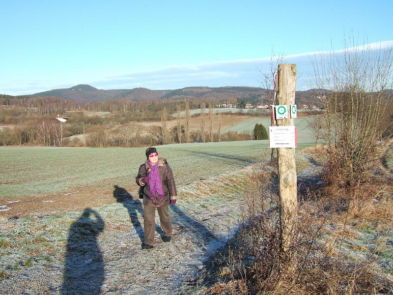 2009-12- (296).JPG - Unsere letzte Wanderung am letzten Tag: Bei Sonnenschein schmilzt der Schnee